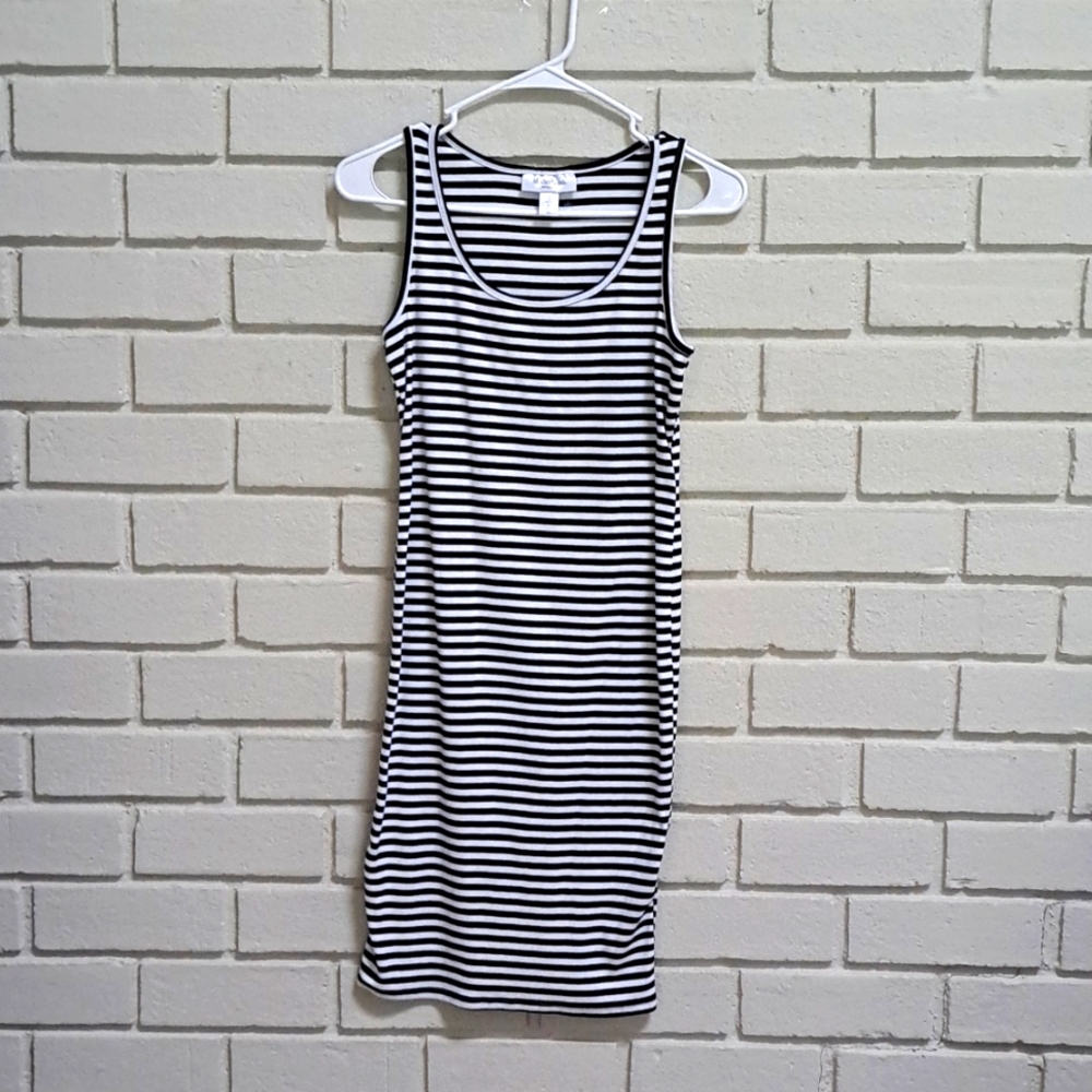 Maternity Motherhood Sleeveless Striped Comfy Dress. Size Xs NWOT